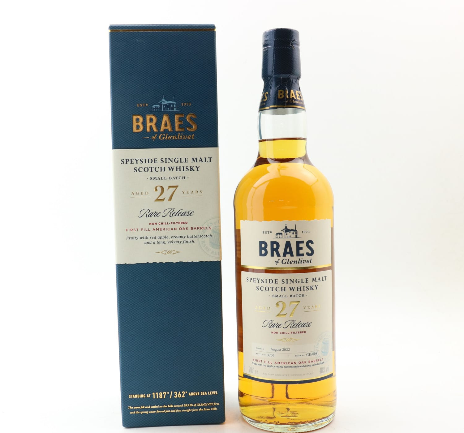 Braes Of Glenlivet 27 Year Old Rare Release Whisky 