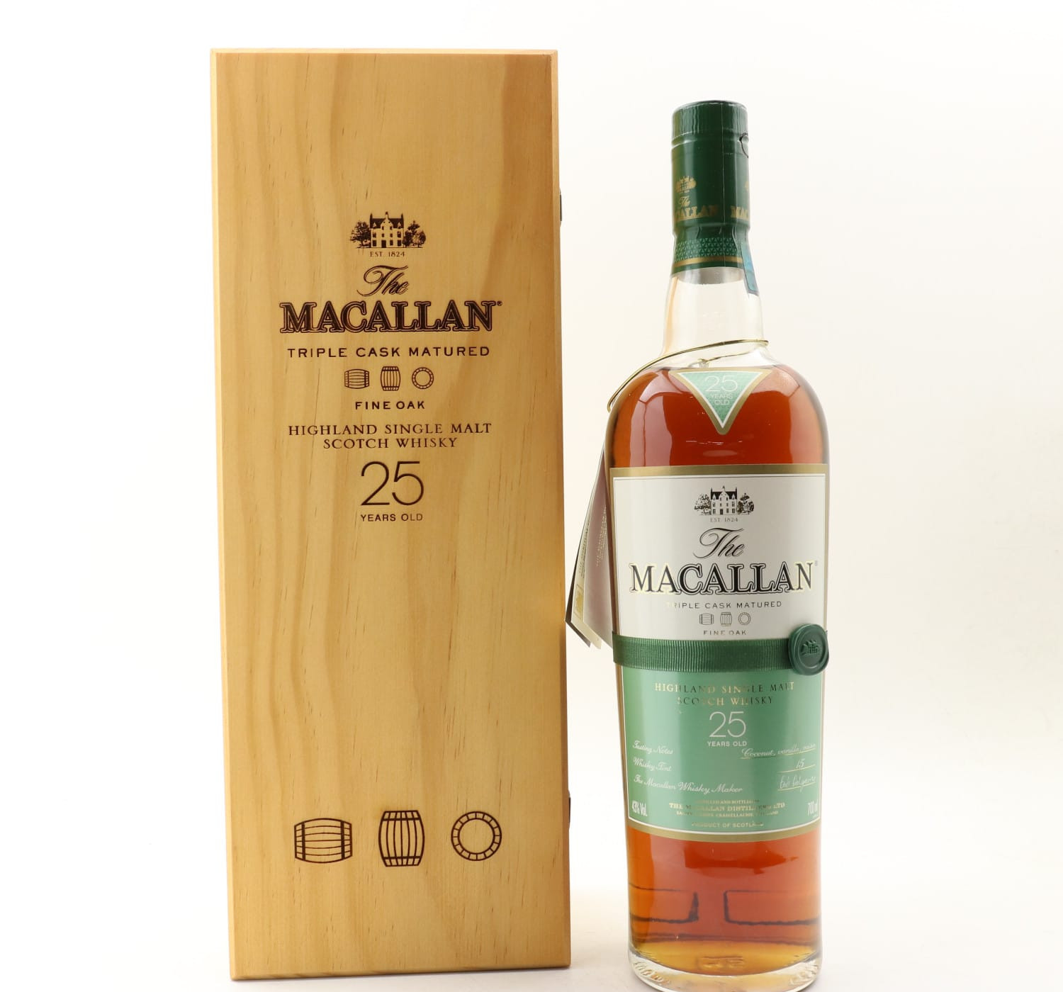 Macallan 25 Year Old Fine Oak Whisky 