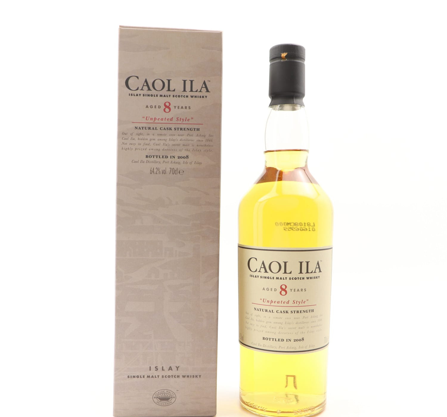 Caol Ila 8 Year Old Unpeated 2008 Release Whisky 