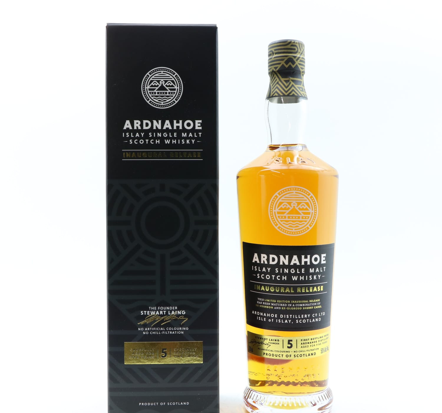 Ardnahoe 5 Year Old Inaugural Release Whisky