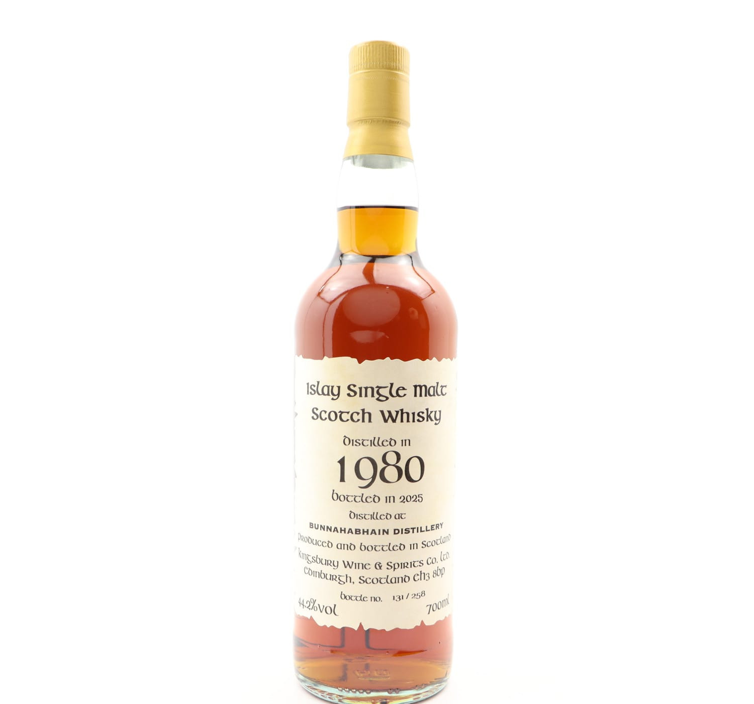 Bunnahabhain 1980 45 Year Old Kingsbury Whisky