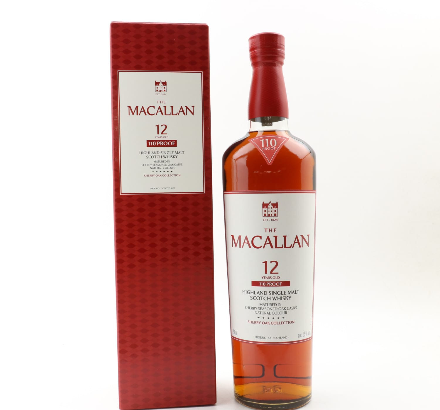 Macallan 12 Year Old 110º Proof Sherry Oak Collection 75cl Whisky 