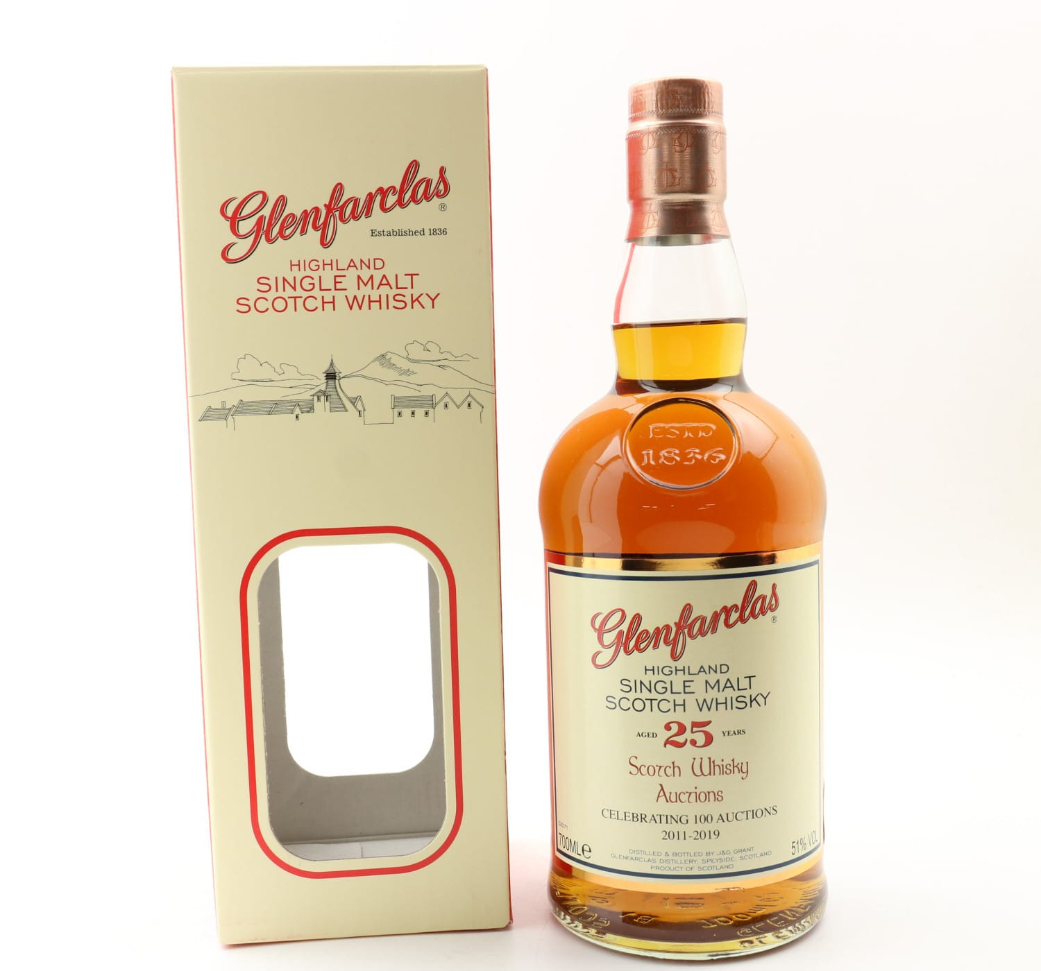 Glenfarclas 25 Year Old SWA 100th Auction Limited Edition Whisky 