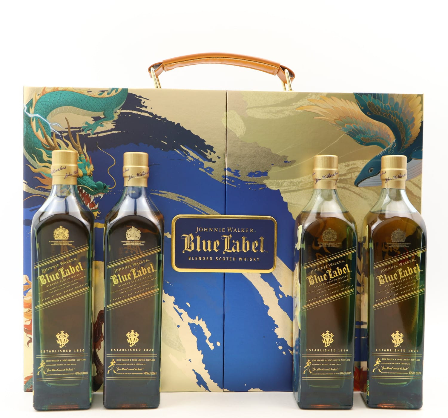 Johnnie Walker Blue Label Pilgramage Of The Mythic Beasts 4 x 20cl Whisky 