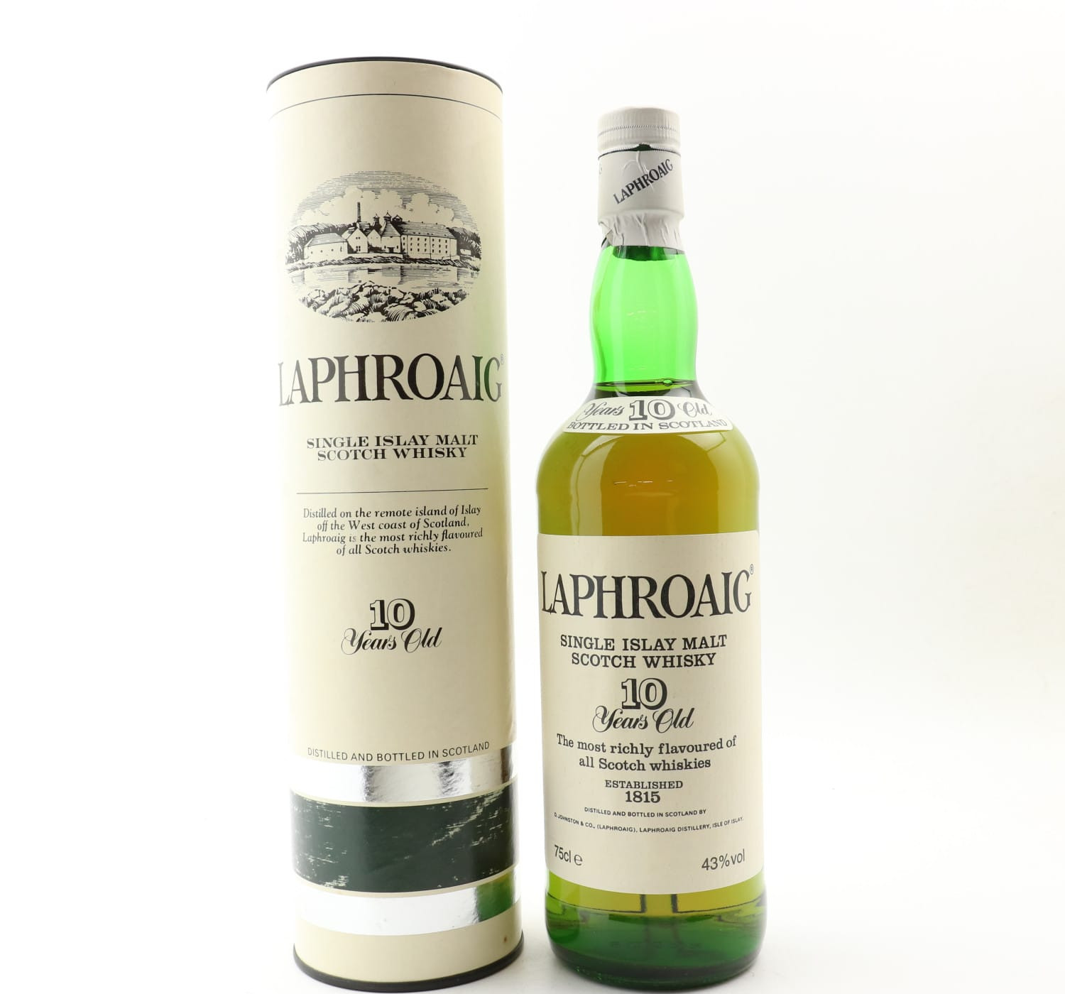 Laphroaig 10 Year Old Pre Royal Warrant 75cl Whisky 