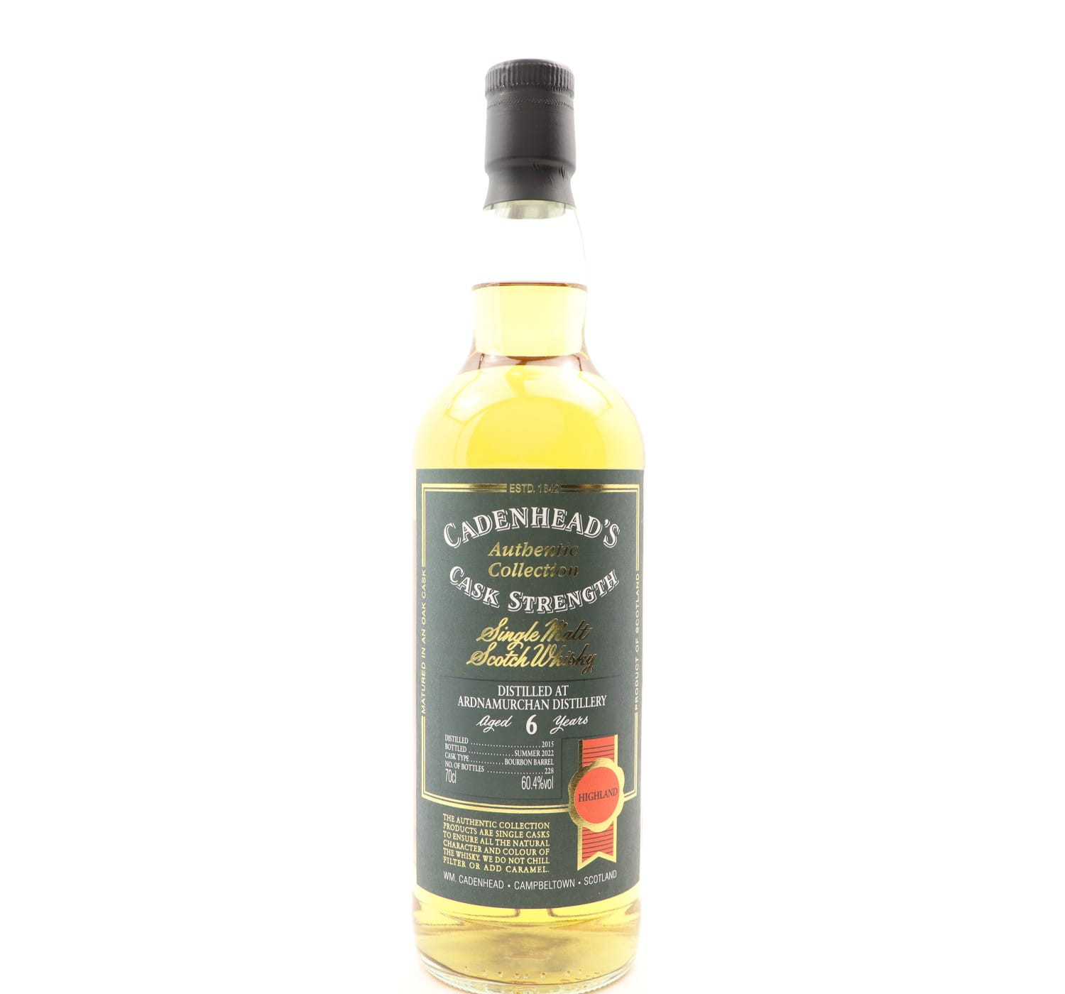 Ardnamurchan 2015 6 Year Old Cadenhead’s Whisky