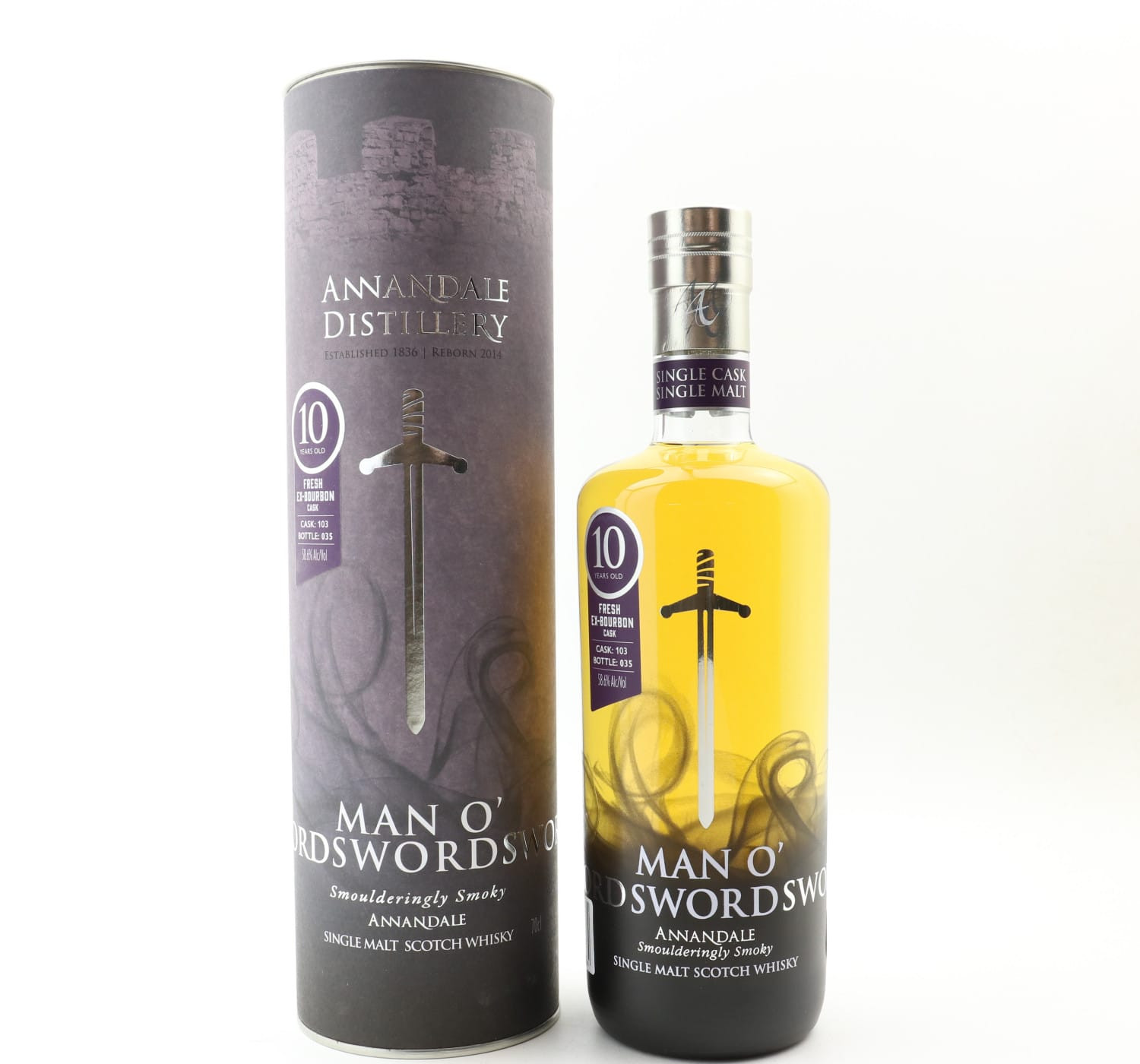 Annandale 10 Year Old Man O’Sword Single Cask #103 Whisky 