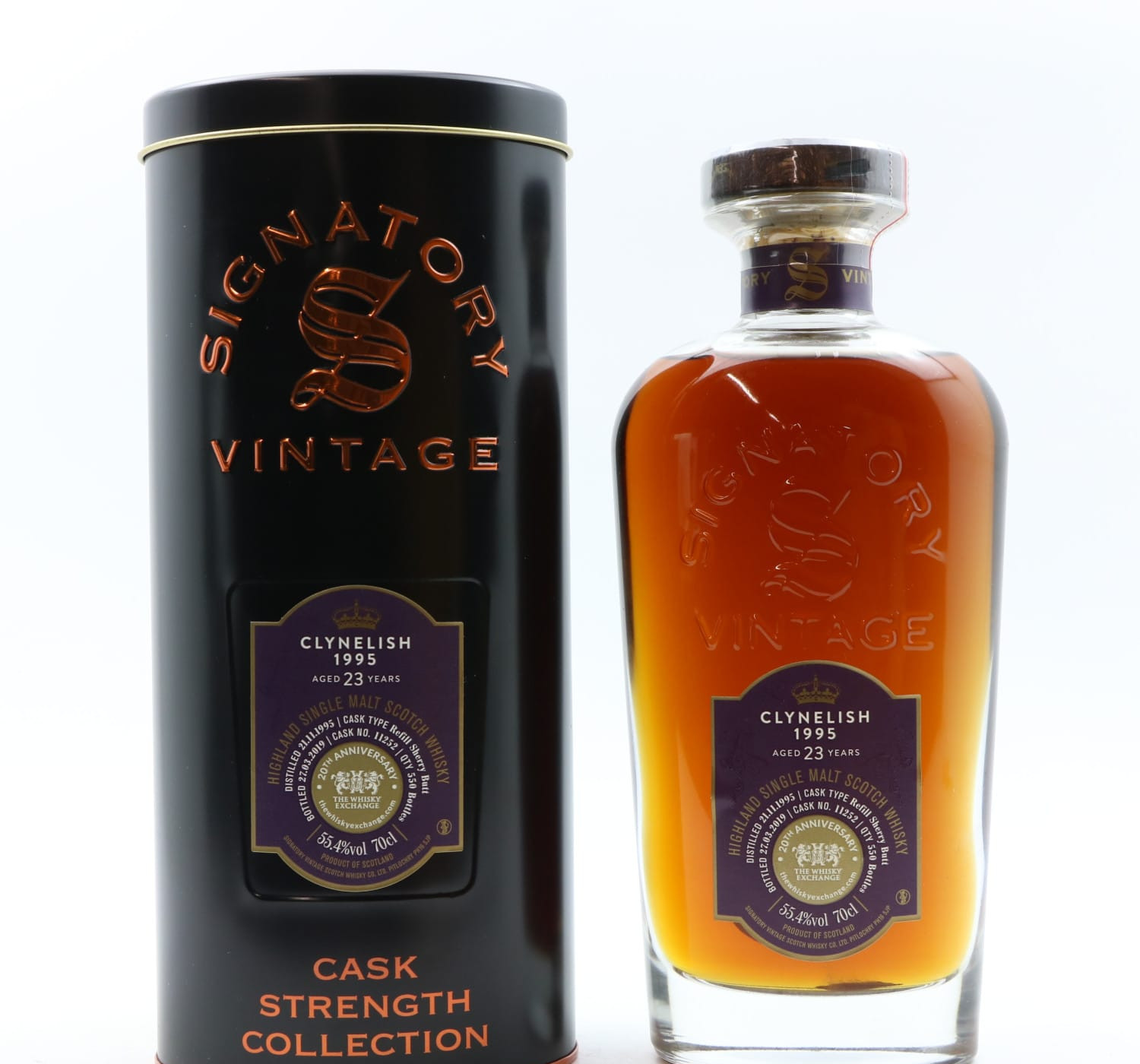 Clynelish 1995 23 Year Old Signatory Whisky Exchange 20th Anniversary Whisky