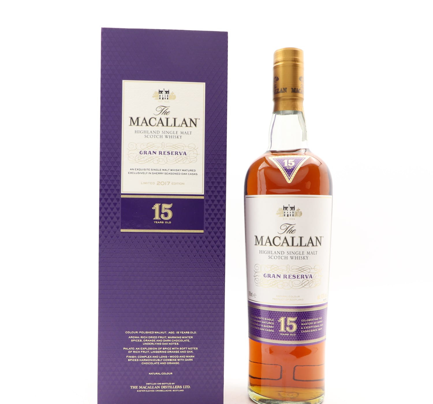 Macallan 15 Year Old Gran Reserva 2017 Edition Whisky 