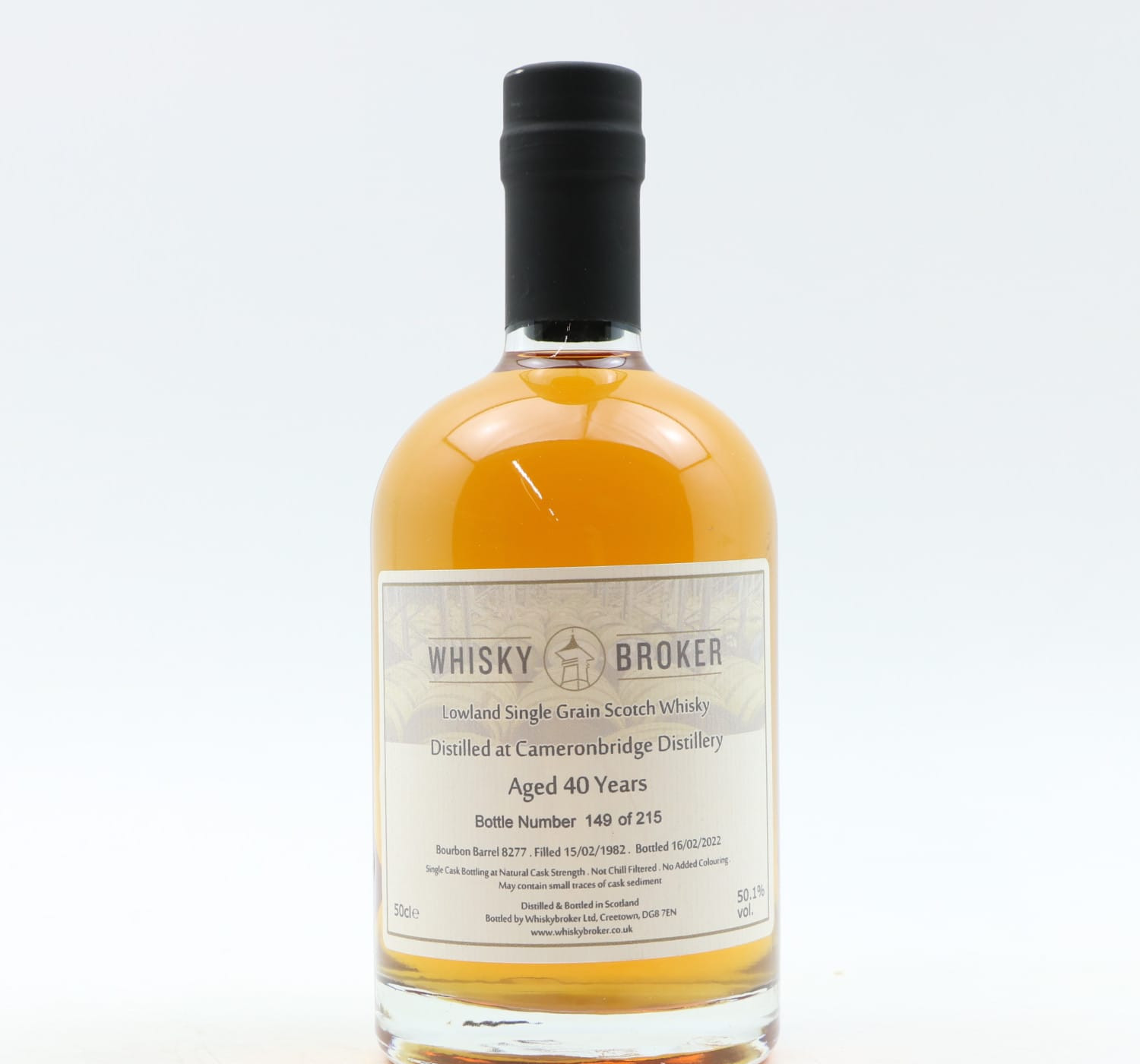Cameronbridge 1982 40 Year Old Whisky Broker 50cl Whisky