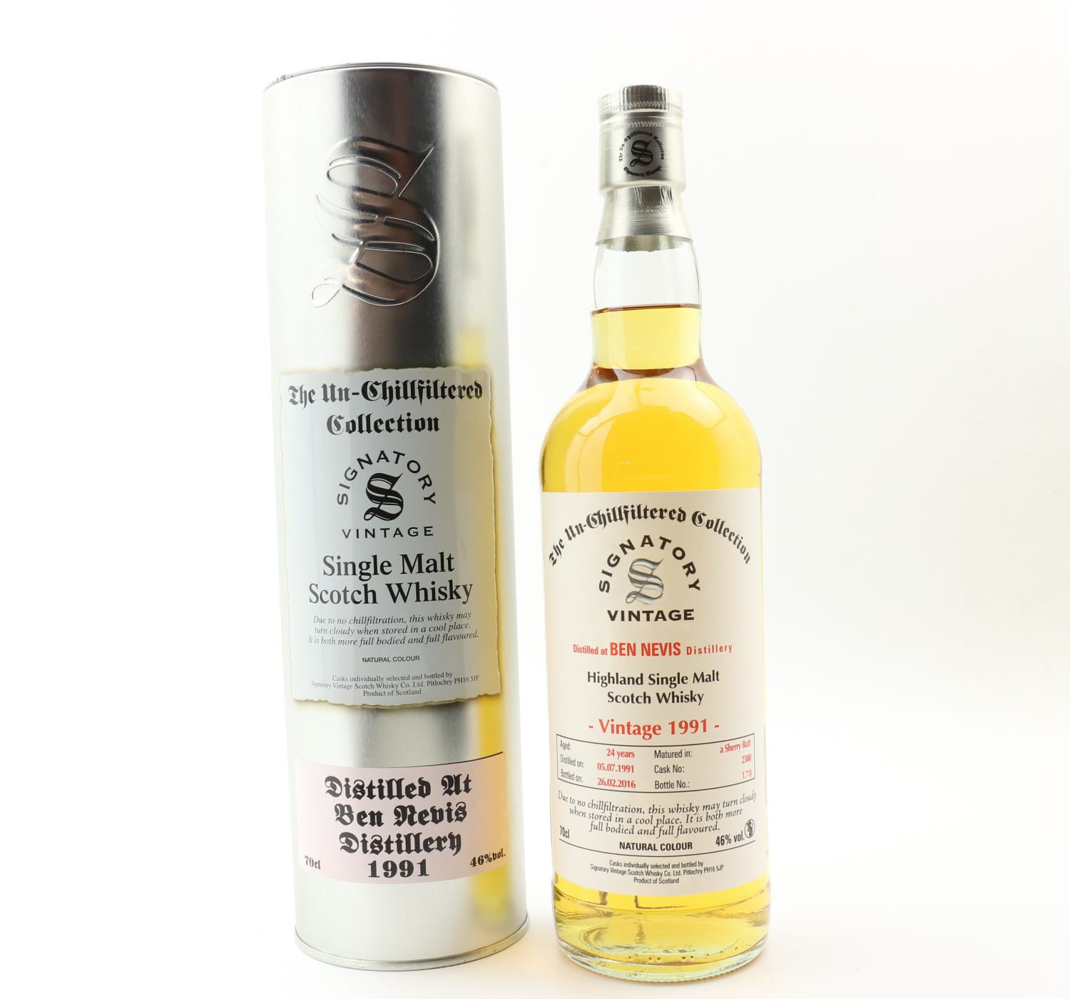 Ben Nevis 1991 24 Year Old Signatory Whisky 