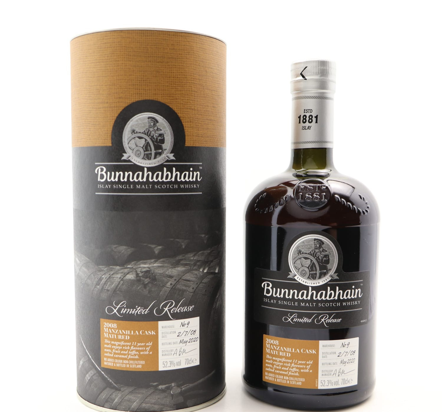 Bunnahabhain 2008 11 Year Old Manzanilla Cask Whisky
