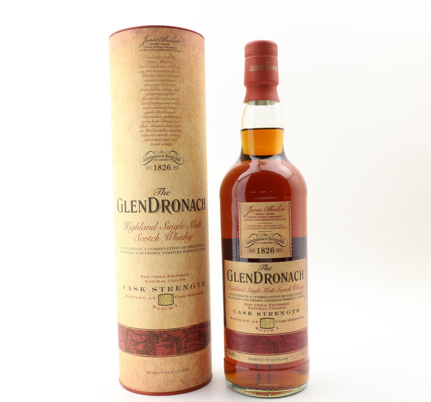 GlenDronach Cask Strength Batch #1 Whisky