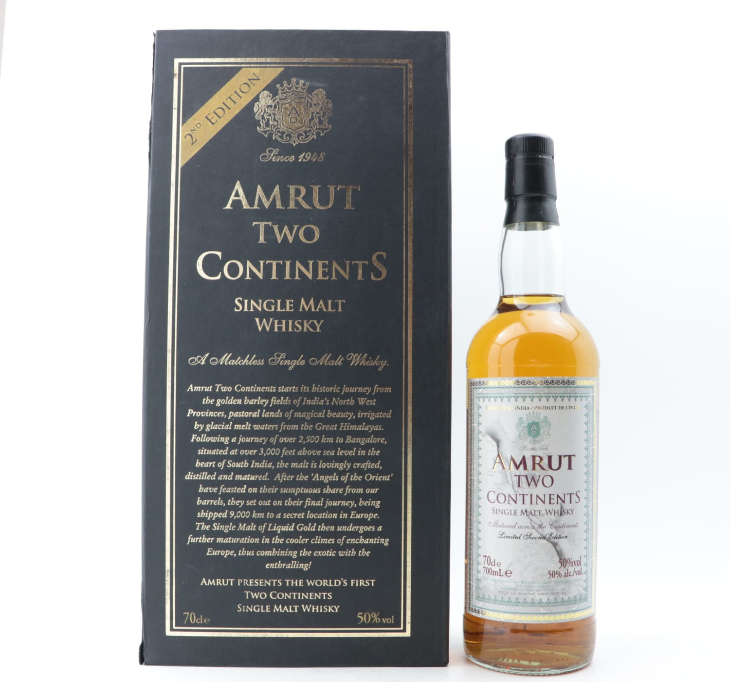 Amrut Two Continents 2nd Edition Whisky 