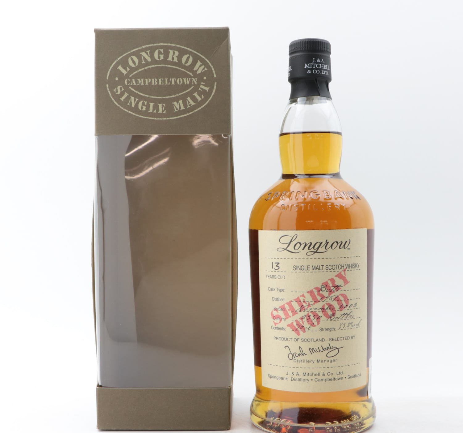Longrow 1989 13 Year Old Sherry Wood Whisky 
