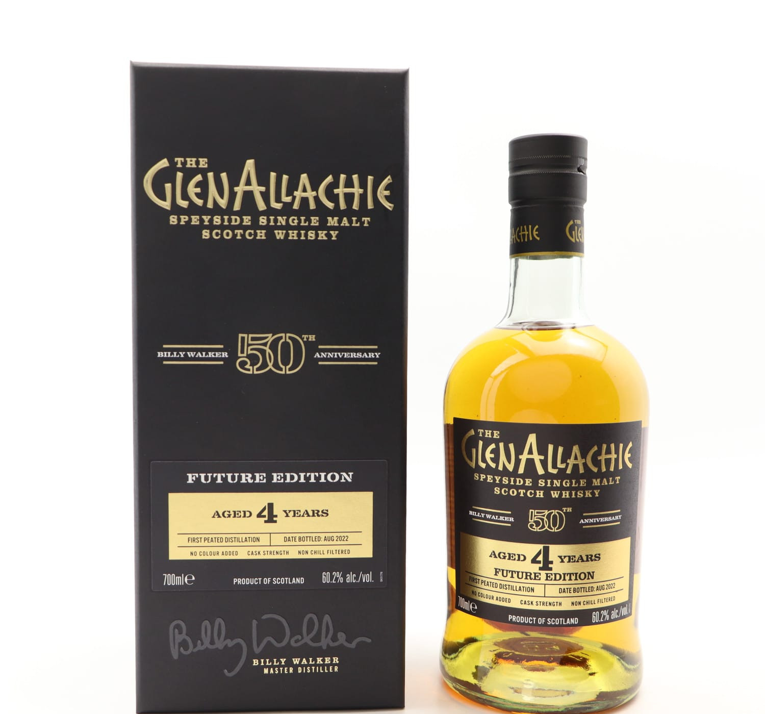 GlenAllachie 4 Year Old Future Edition Billy Walker’s 50th Anniversary Whisky 