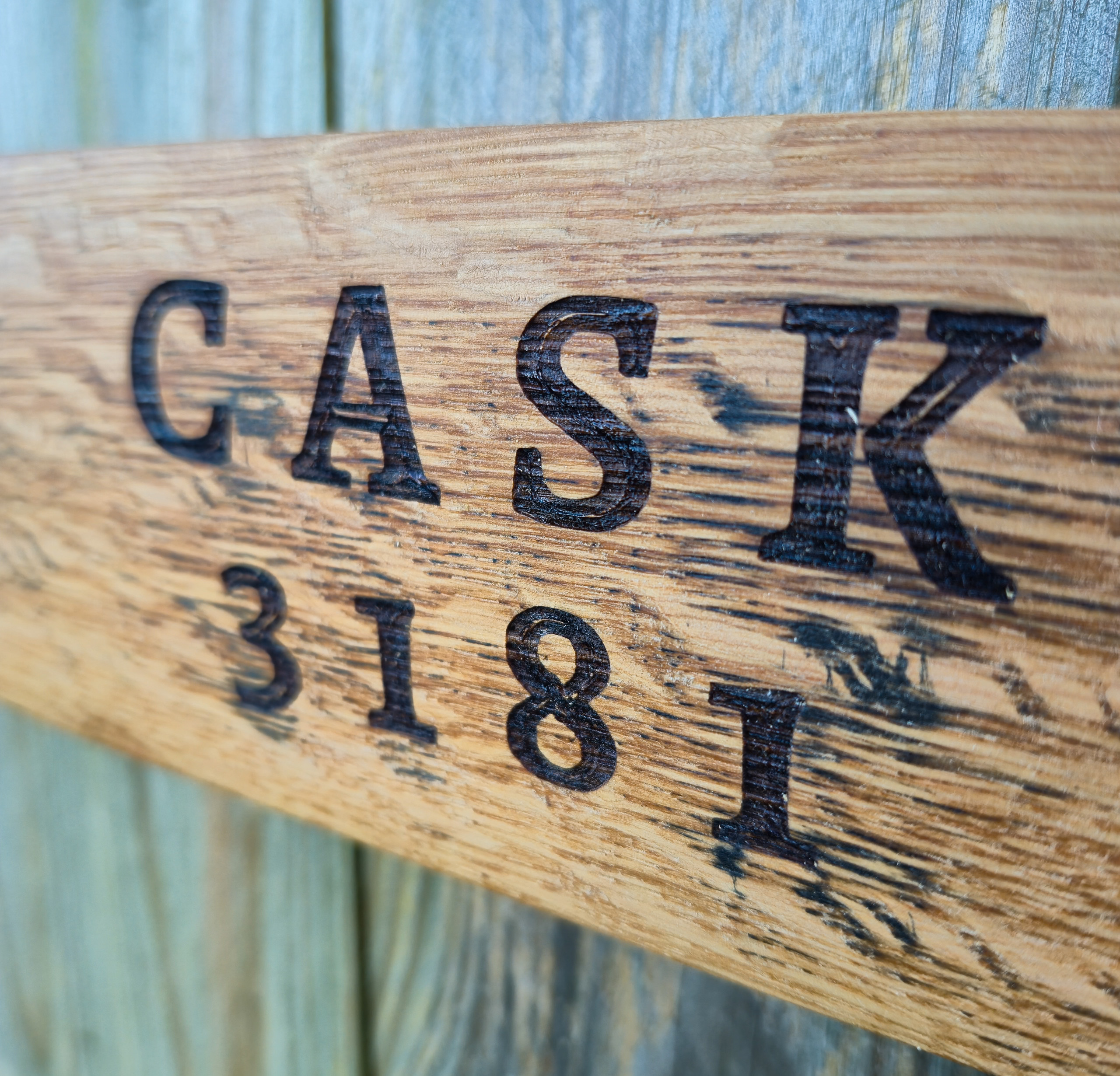 Strathisla 1976 Reclaimed Oak Whisky Barrel Stave Sign - Image 4