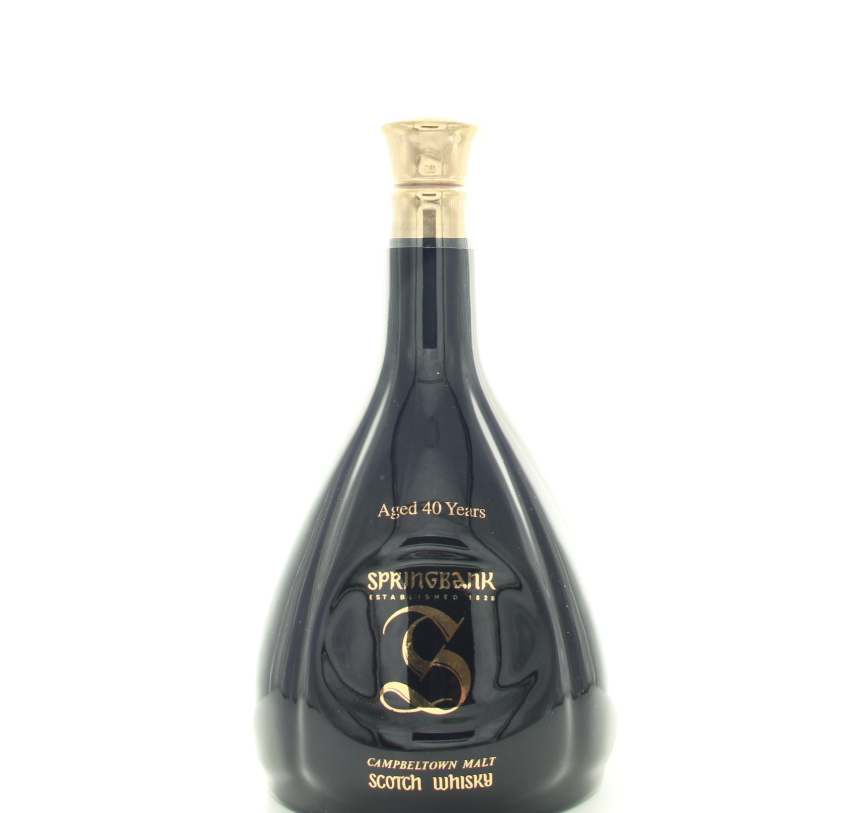 Springbank 40 Year Old Campbeltown Malt (Black Ceramic Decanter) 75cl 43% Campbeltown Scotland Whisky