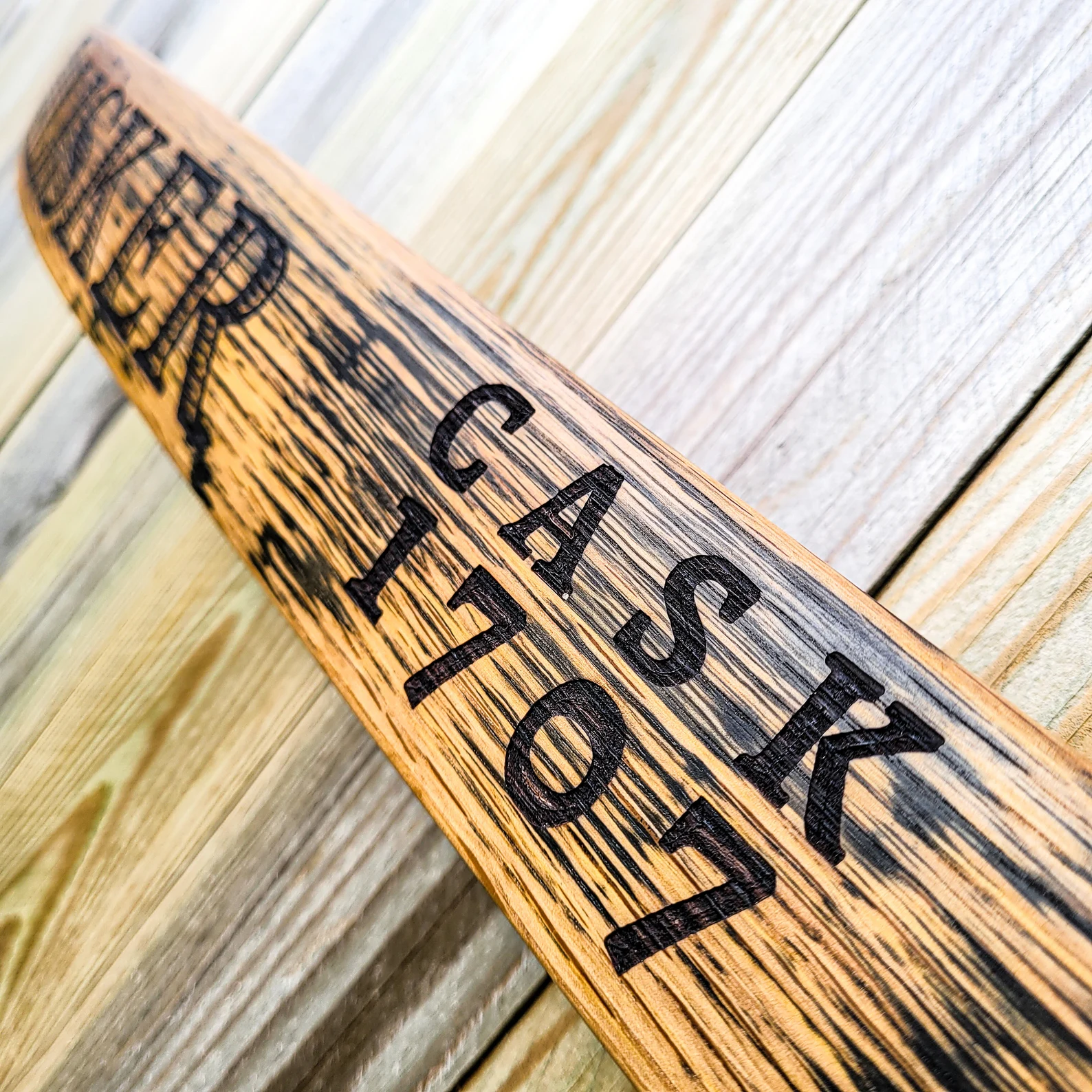 Talisker 1994 Reclaimed Oak Whisky Barrel Stave Wall Decor - Image 6