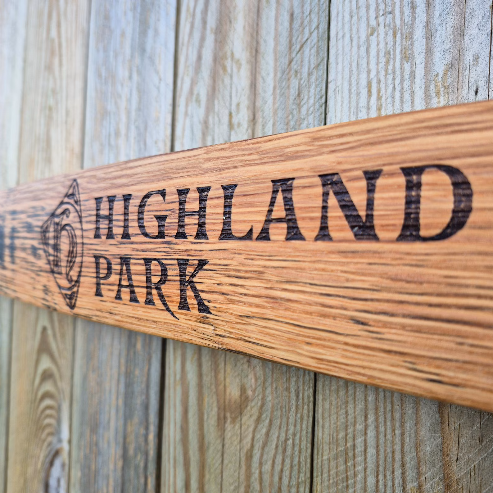 Highland Park 1990 Reclaimed Oak Whisky Barrel Stave Wall Art - Image 9