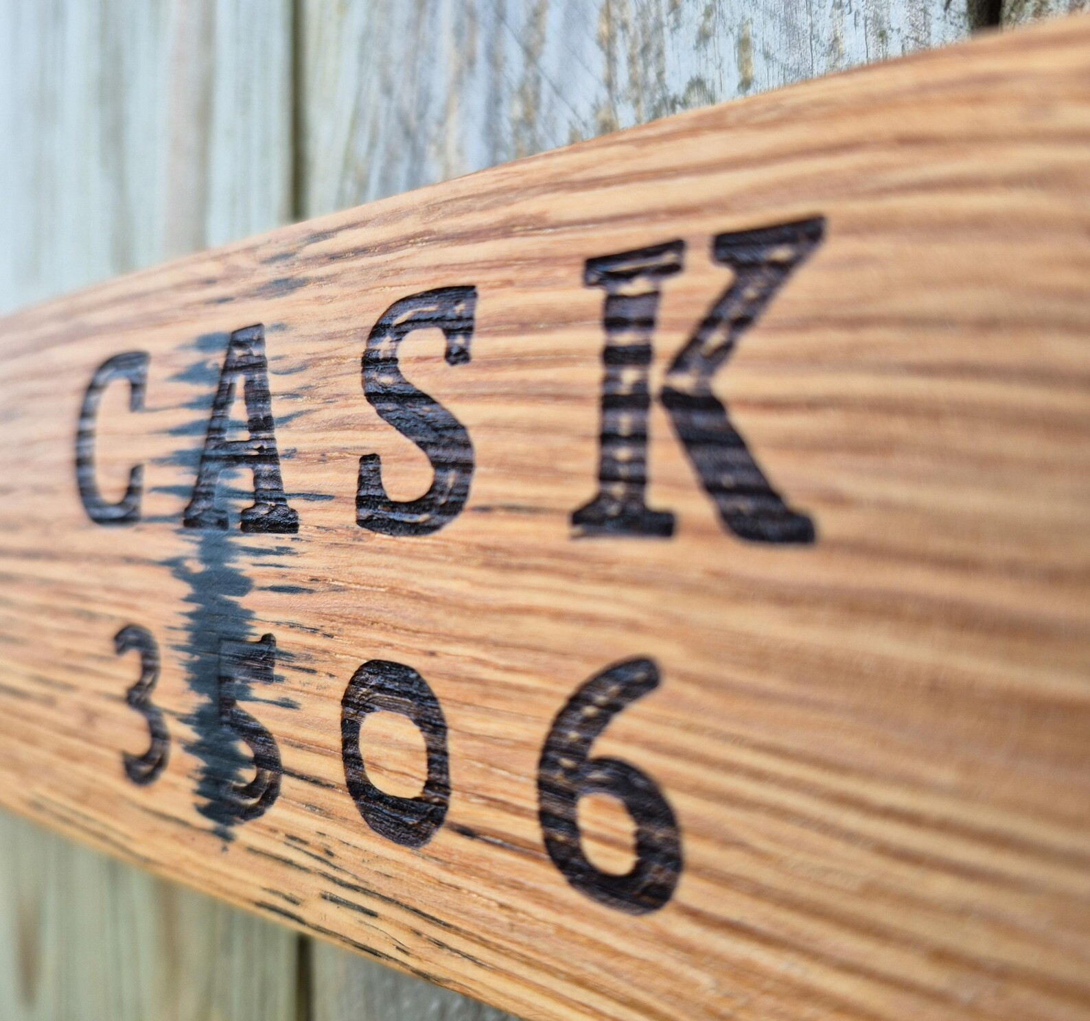 Highland Park 1990 Reclaimed Oak Whisky Barrel Stave Wall Art - Image 6