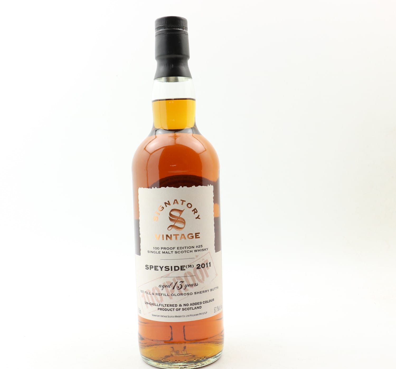 Speyside (M) 2011 13 Year Old Signatory 100º Proof Edition #25 Whisky