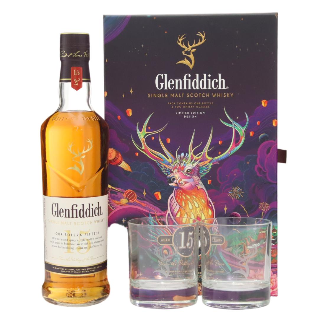 Glenfiddich Our Solera Fifteen 15 Year Old Gift Pack – Chinese New Year 2024 N/Acl 40.00% Scotland Whisky