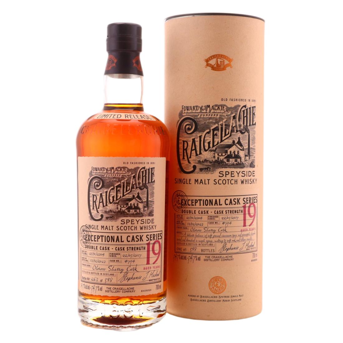 Craigellachie 2004 Exceptional Cask Series 19 Year Old N/Acl 54.70% Scotland Whisky 
