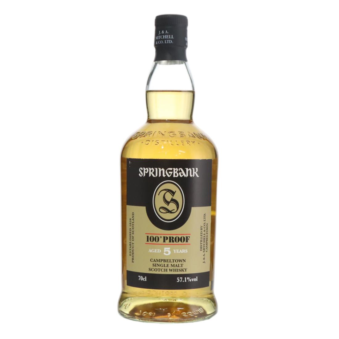 Springbank 100° Proof 5 Year Old N/Acl 57.10% Scotland Whisky 