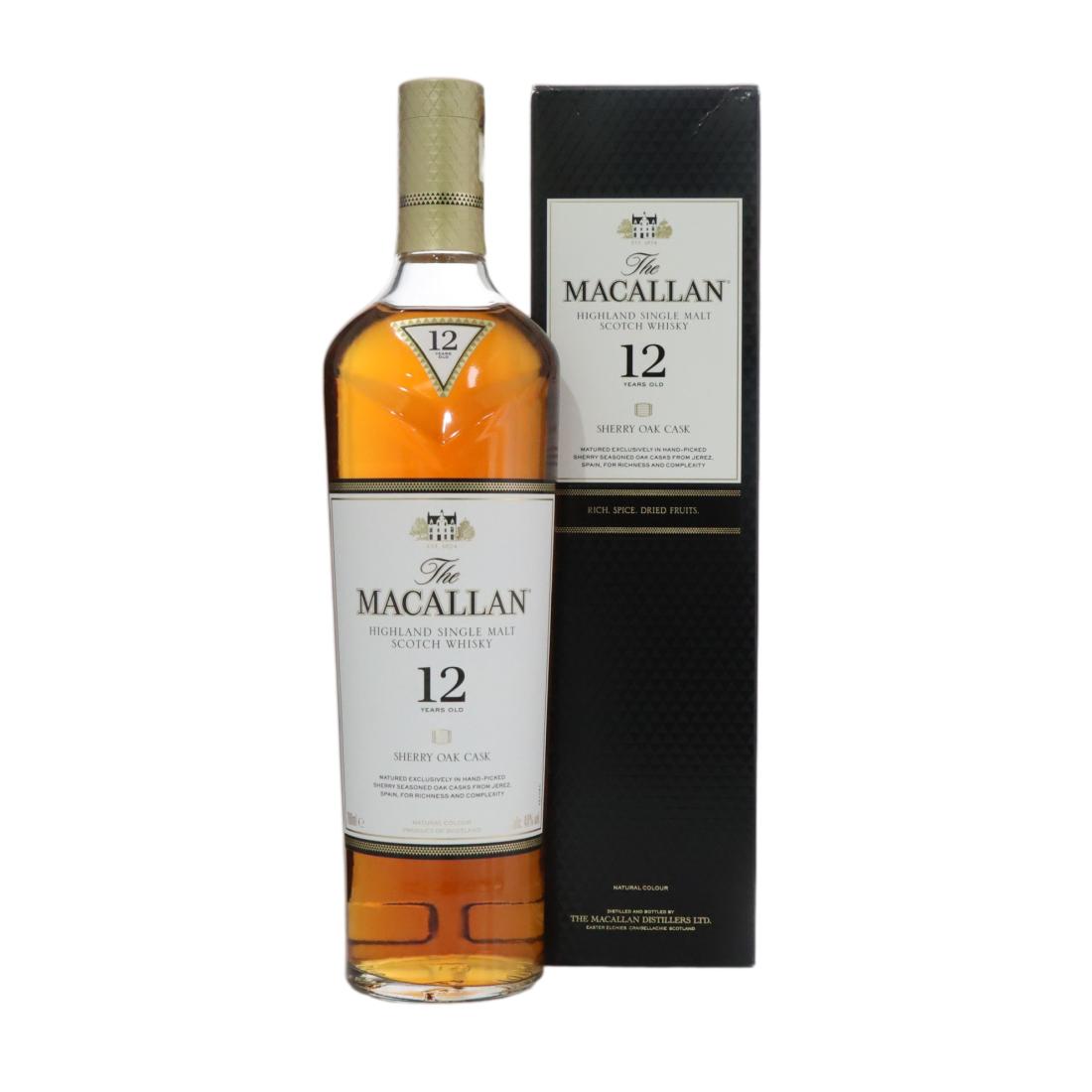 Macallan 12 Year Old Sherry Oak Cask N/Acl 40.00% Scotland Whisky