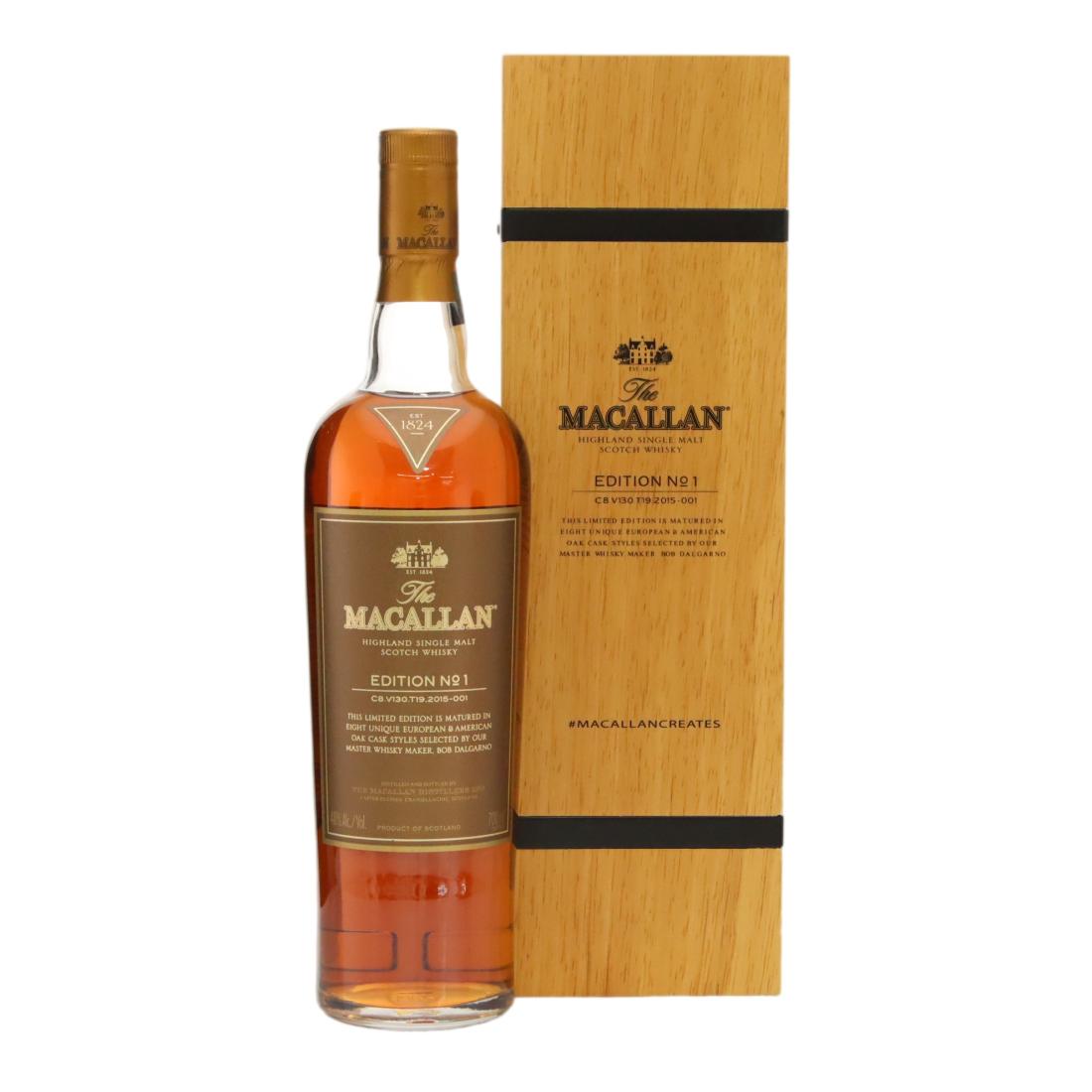 Macallan Edition No.1 – Wooden Box N/Acl 48.00% Scotland Whisky 