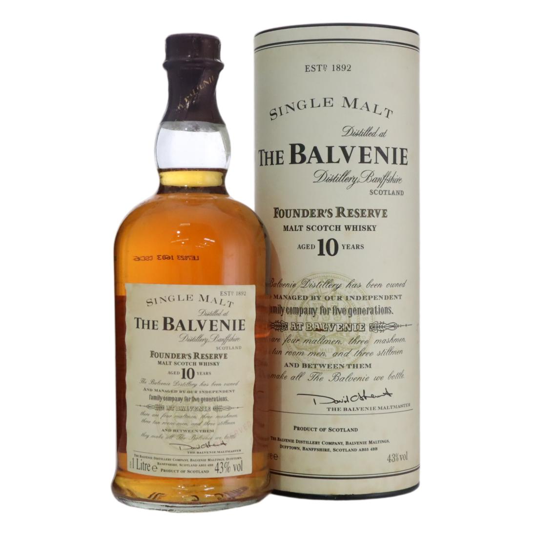 Balvenie Founder’s Reserve 10 Year Old Litre N/Acl 43.00% Scotland Whisky 