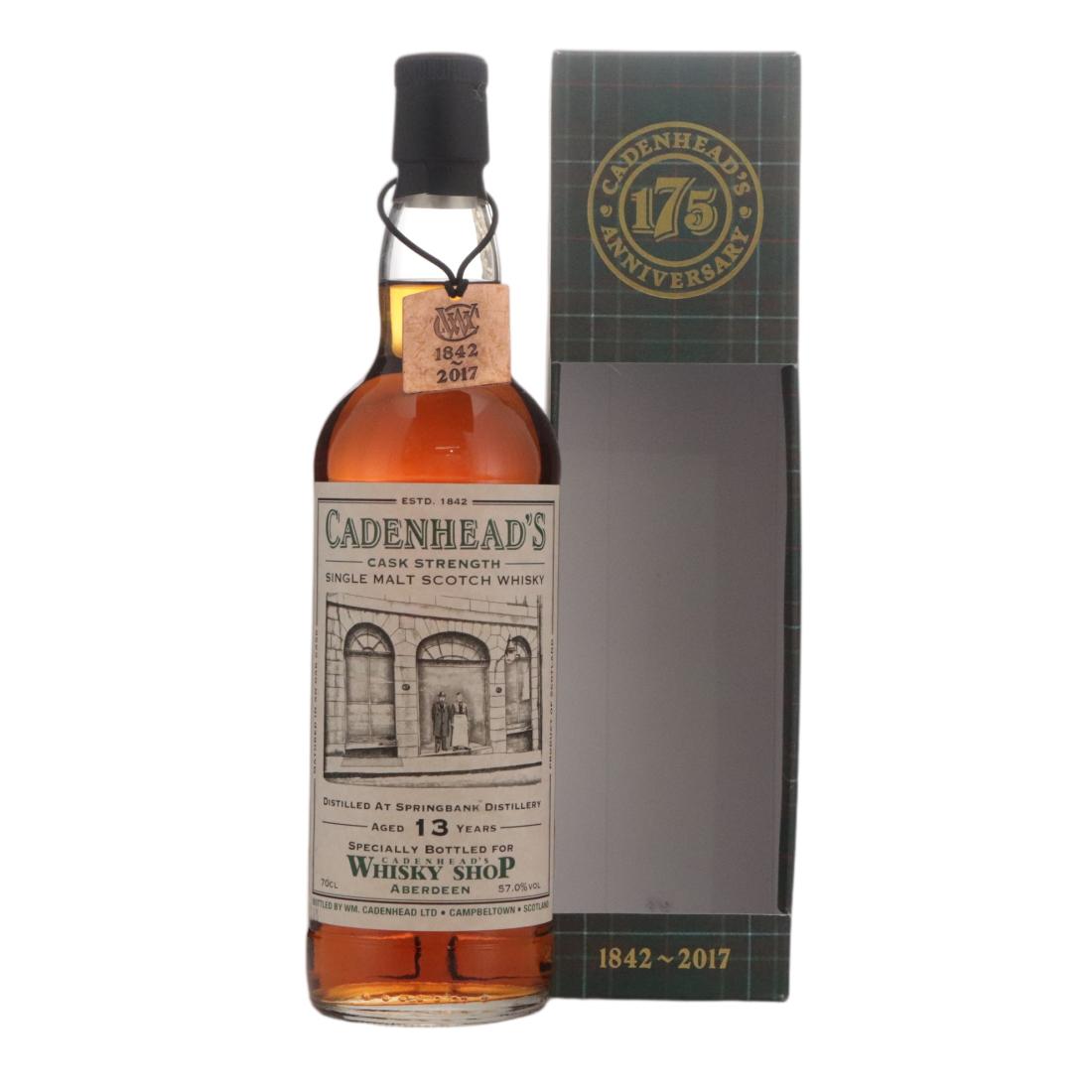 Springbank 2003 Cadenhead’s Whisky Shops 13 Year Old – Aberdeen N/Acl 57.00% Scotland Whisky 