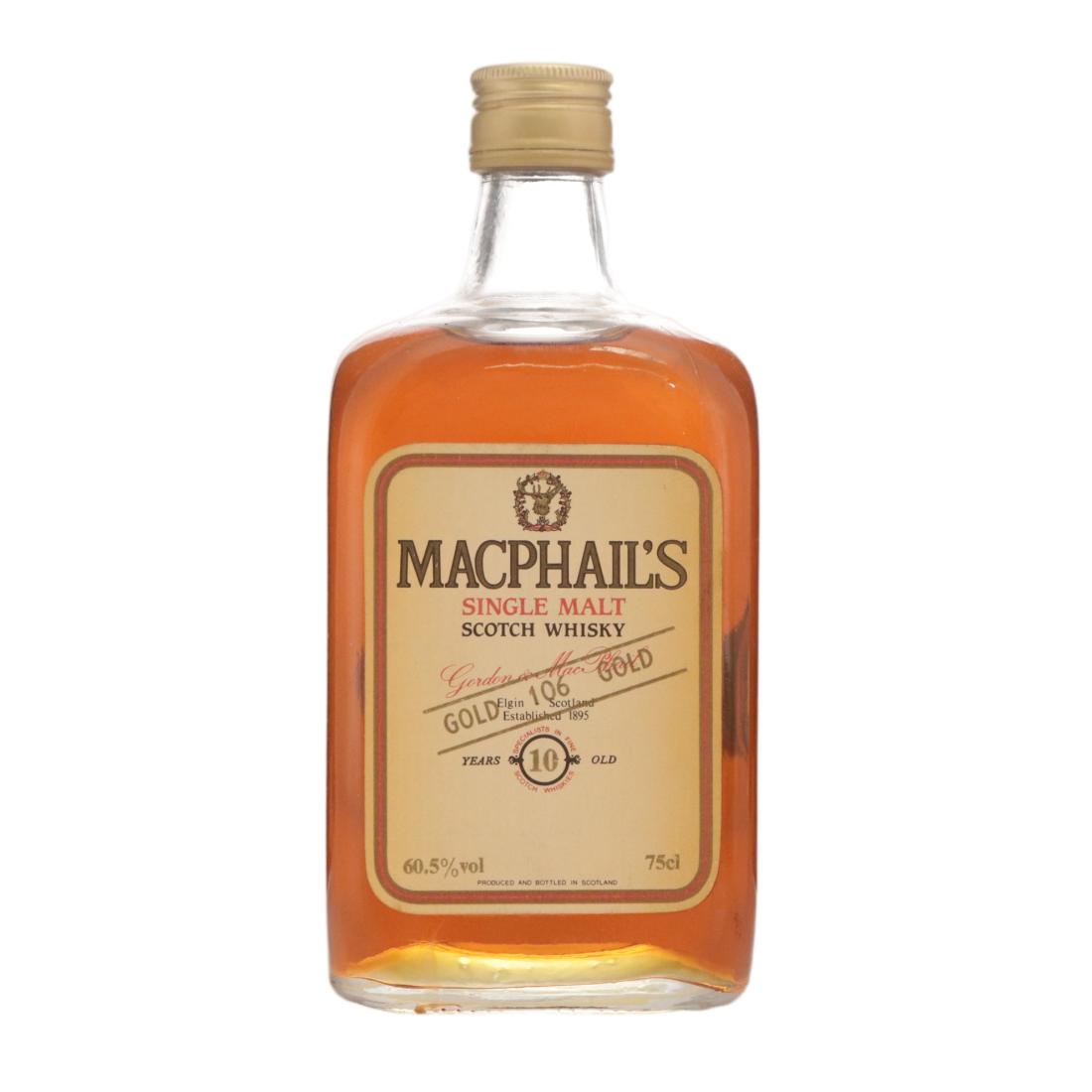 MacPhail’s 10 Year Old Gold 106 Single Malt N/Acl 60.50% Scotland Whisky 