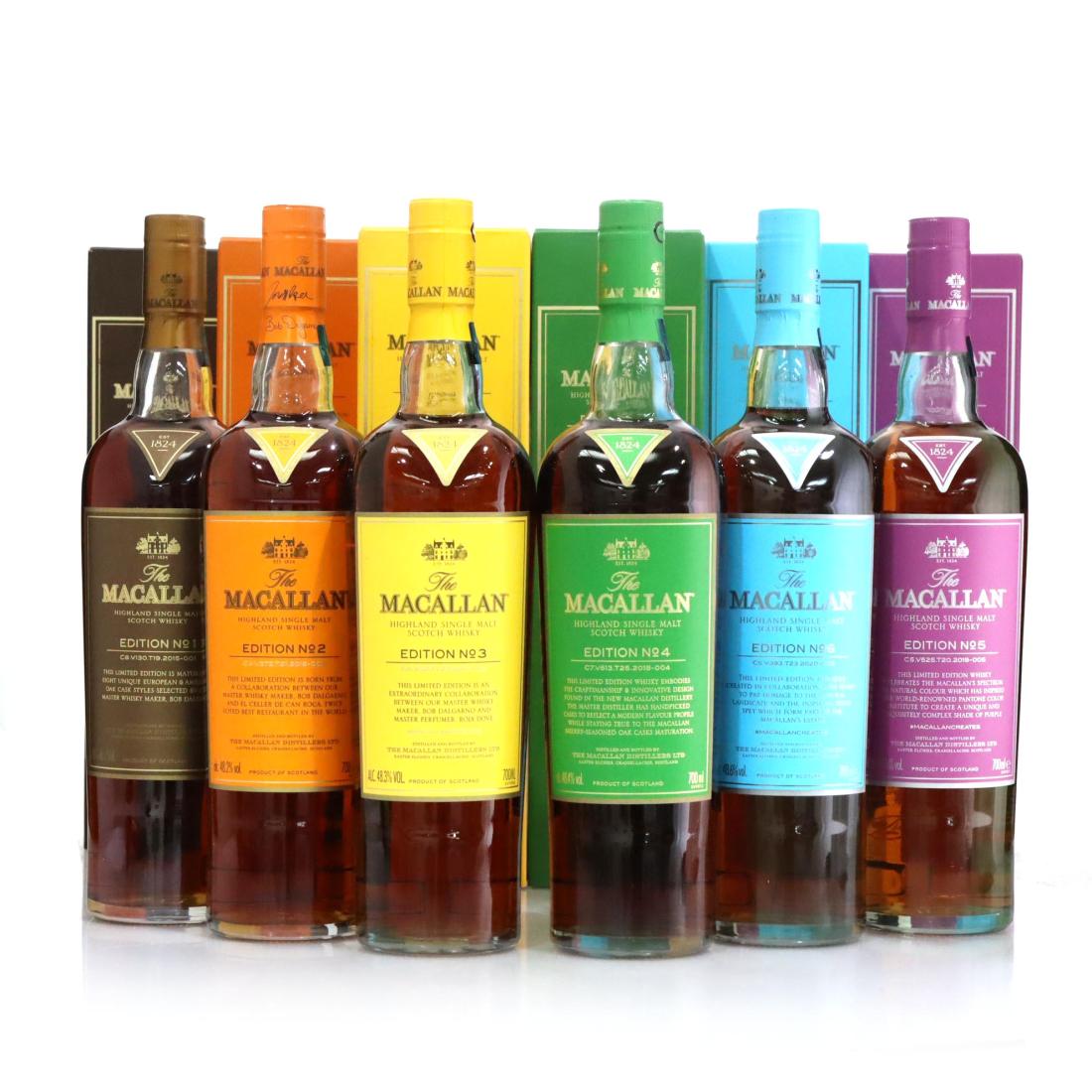 Macallan Edition No.1-6 Collection N/Acl 4848.60% Scotland Whisky 