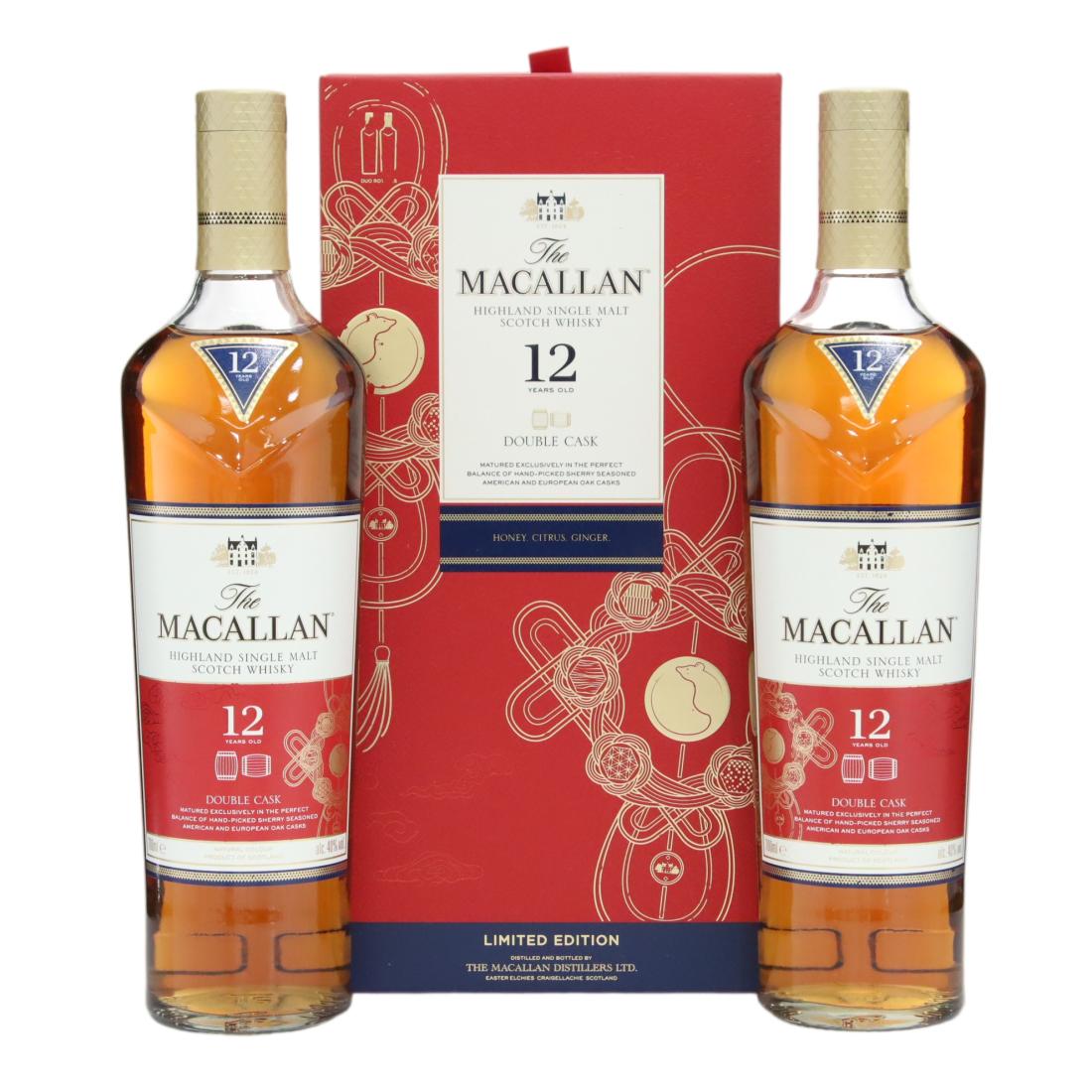 Macallan 12 Year Old Double Cask – Year of the Rat Twin Pack N/Acl 40.00% Scotland Whisky
