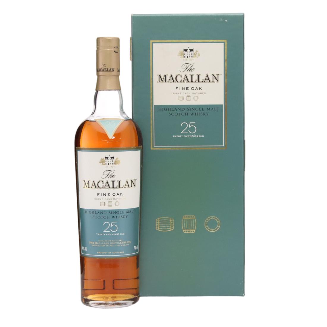 Macallan Fine Oak 25 Year Old N/Acl 43.00% Scotland Whisky 