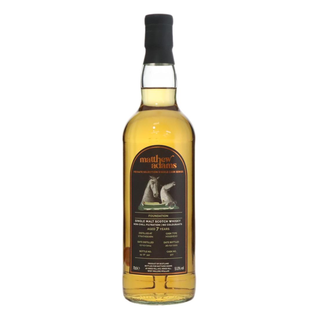 Strathdearn 2014 Foundation 7 Year Old N/Acl 51.00% Scotland Whisky 