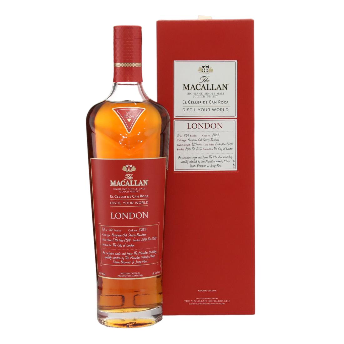 Macallan 2008 Distil Your World London – El Celler de Can Roca N/Acl 62.90% England Whisky