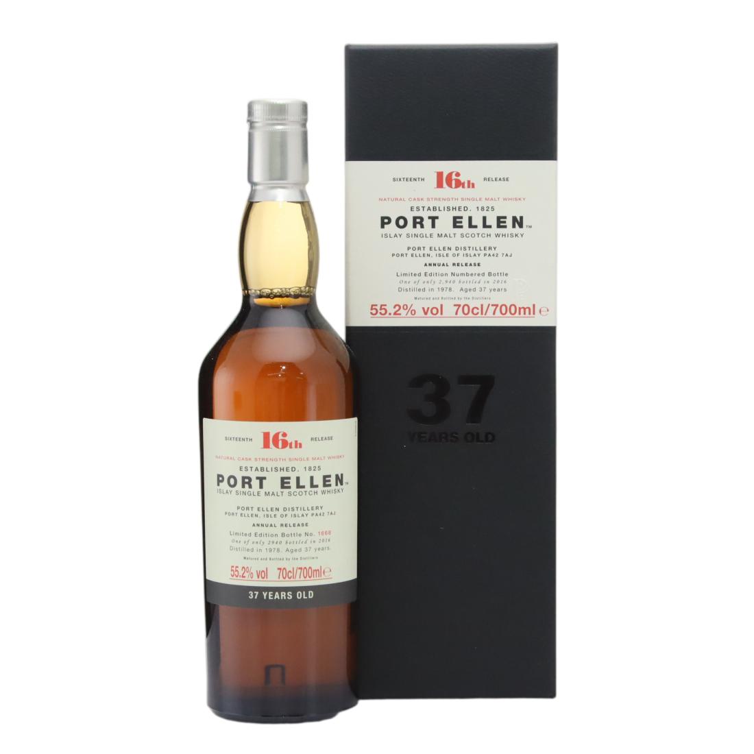 Port Ellen 1978 Natural Cask Strength 37 Year Old – 16th Release N/Acl 55.20% Scotland Whisky 