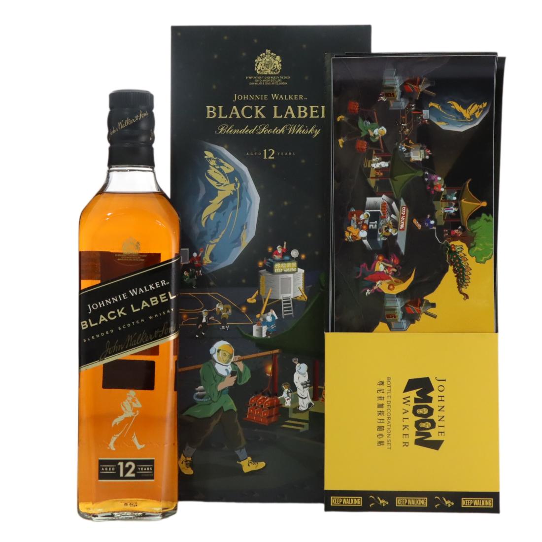 Johnnie Walker Black Label 12 Year Old Scotch Whisky – Moon Walker N/Acl 40.00% Scotland Whisky 