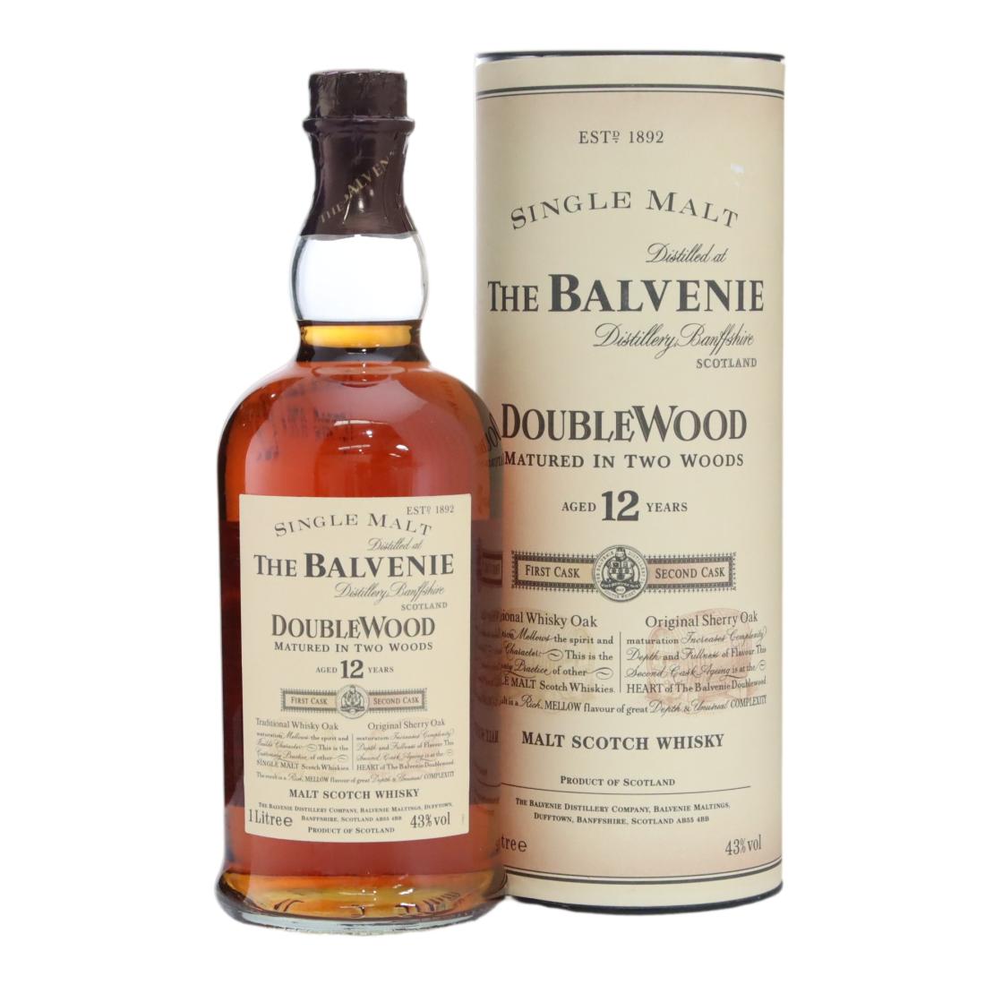 Balvenie DoubleWood 12 Year Old Litre N/Acl 43.00% Scotland Whisky 