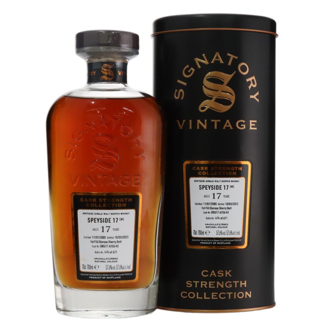 Macallan ‘Speyside 17 (M)’ 2005 Cask Strength Collection 17 Year Old N/Acl 57.60% Scotland Whisky 