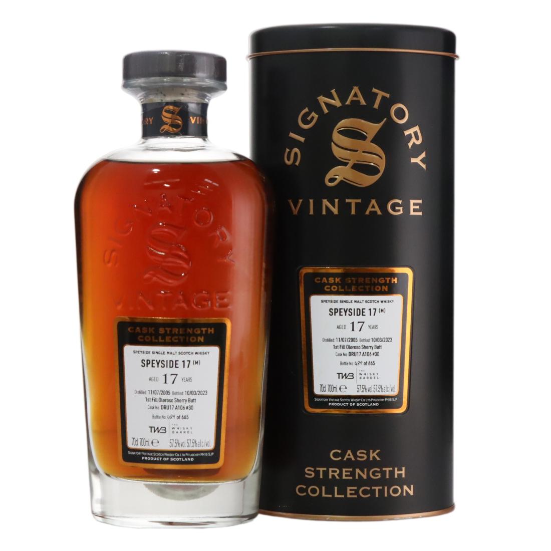 Macallan ‘Speyside 17 (M)’ 2005 Cask Strength Collection 17 Year Old N/Acl 57.50% Scotland Whisky 