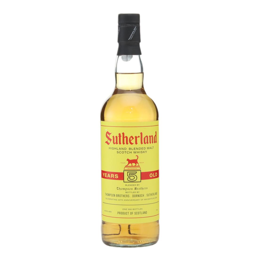 Thompson Bros 5 Year Old Sutherland Blended Malt 48.50% Scotland Whisky