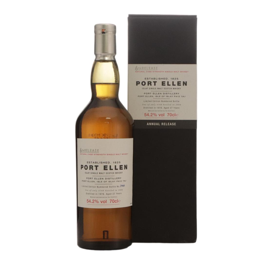 Port Ellen 1978 Natural Cask Strength 27 Year Old – 6th Release N/Acl 54.20% Scotland Whisky 