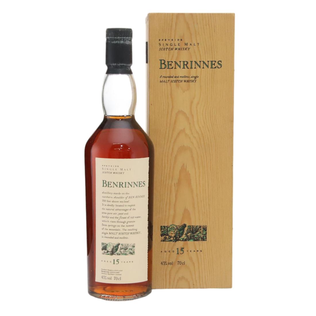 Benrinnes Flora & Fauna 15 Year Old – Wooden Box N/Acl 43.00% Scotland Whisky