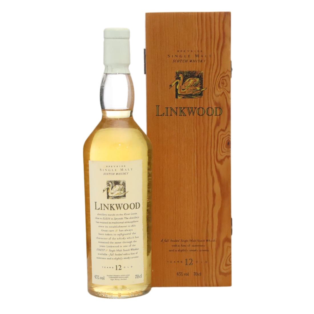 Linkwood Flora & Fauna 12 Year Old White Cap – Wooden Box N/Acl 43.00% Scotland Whisky