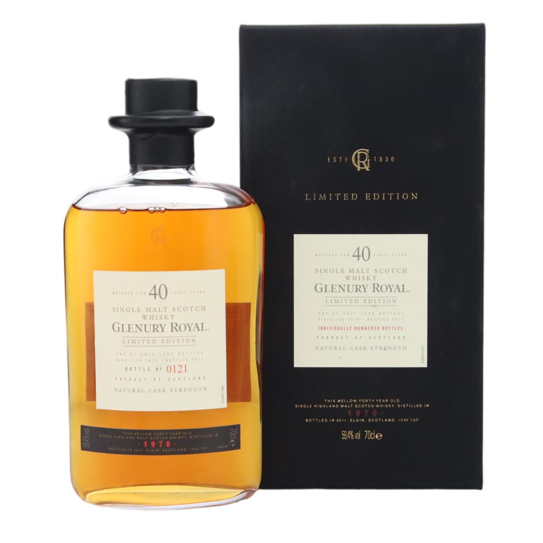 Glenury Royal 1970 Natural Cask Strength 40 Year Old N/Acl 59.40% Scotland Whisky 