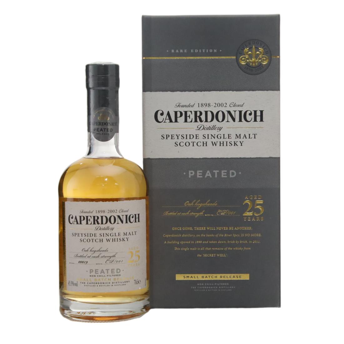 Caperdonich 25 Year Old Peated Batch No.CP/001 N/Acl 45.50% Scotland Whisky